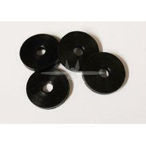 Rondelle en plastique noir 3 mm , trou de 6 mm